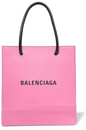 Balenciaga | XXS printed textured-leather tote | NET-A-PORTER.COM