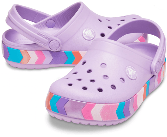 purple crocs