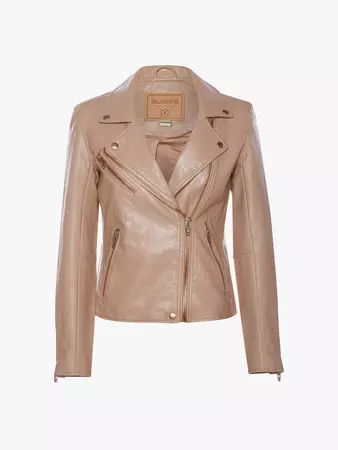 blank NYC beige leather jacket – Recherche Google