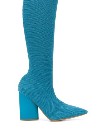 Yeezy Knee High Sock Boots - Farfetch