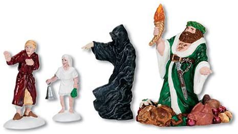 Amazon.com: Department 56 Dickens A Christmas Carol Village Three Spirits Visit Accessory Figurine: Home & Kitchen