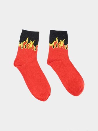 *clipped by @luci-her* FLAME SOCKS | ADN STUDIOS