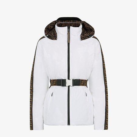 Ski jacket in white tech nylon - SKI JACKET | Fendi