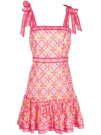 Rebecca Vallance Serafino Printed Mini Dress - Farfetch