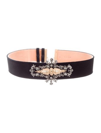 Elie Saab Velvet Embellished Waist Belt - Accessories - ELI21291 | The RealReal