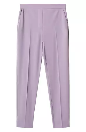 MANGO Relaxed Fit Straight Leg Trousers | Nordstrom