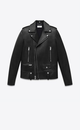 ‎Saint Laurent ‎ Motorcycle Jacket In Black Leather ‎ | YSL.com