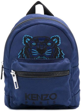 tiger embroidered mini backpack