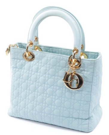 Dior Lady Dior Light Blue Bag