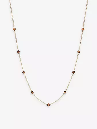 THE ALKEMISTRY - Brown Sugar 18ct yellow-gold and tiger-eye's necklace | Selfridges.com