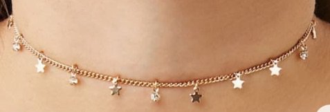 Gold Star Choker Necklace