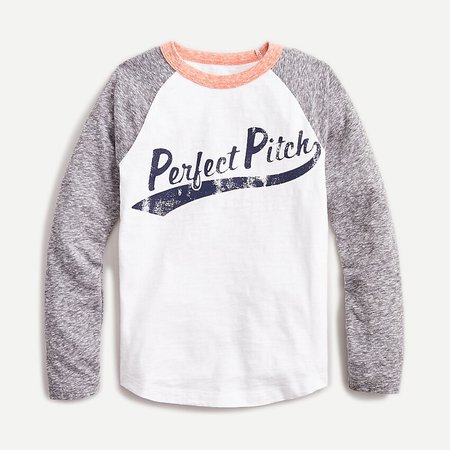 J.Crew: Kids' Long-sleeve Perfect Pitch T-shirt