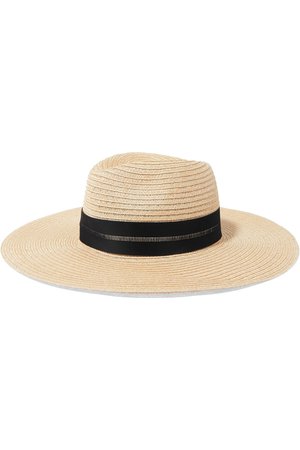 Eugenia Kim Emmanuelle grosgrain-trimmed straw hat