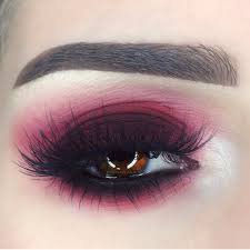 smokey eye red eye shadow makeup - Google Search
