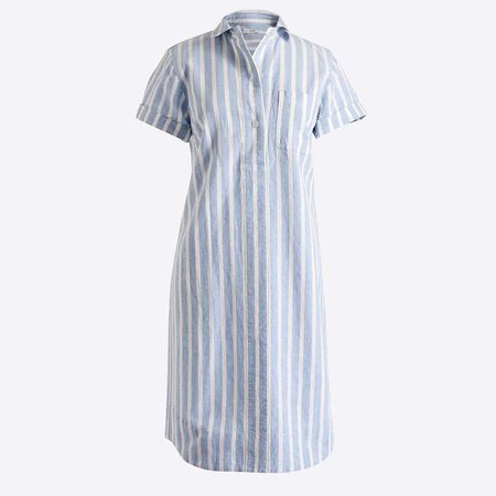 Striped linen shirtdress