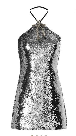 grey glitter dress