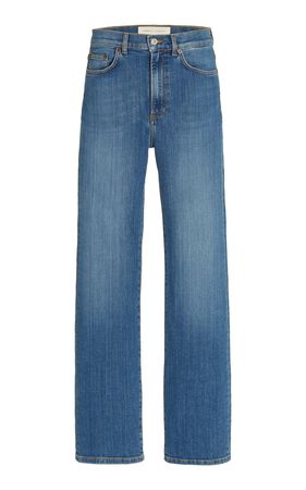 Eiffel Stretch High-Rise Organic Cotton Straight-Leg Jeans By Jeanerica | Moda Operandi