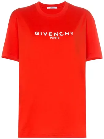 Givenchy logo print regular fit cotton t shirt