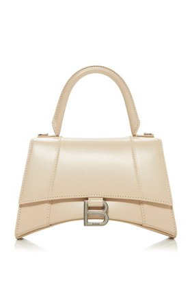 Hourglass S Polished Leather Bag By Balenciaga | Moda Operandi