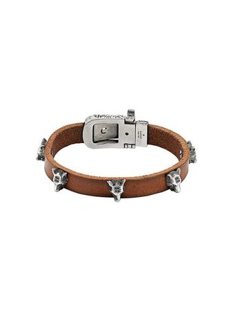Gucci Anger Forest leather bracelet