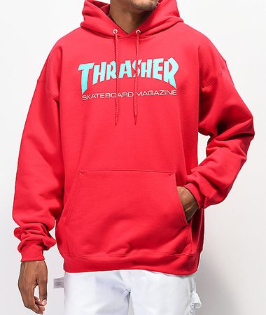 Thrasher Skate Mag Radical Red Pullover Hoodie | Zumiez