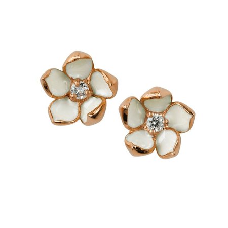 gold blossom earrings - Google Search