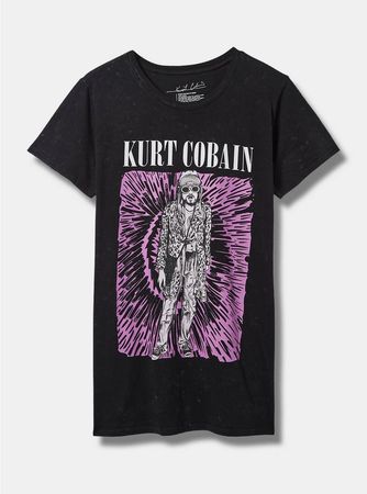 Plus Size - Kurt Cobain Classic Fit Cotton Tunic Tee - Torrid