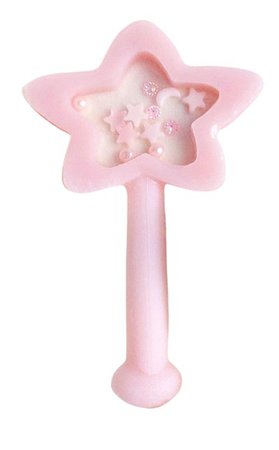 Pink star rattle