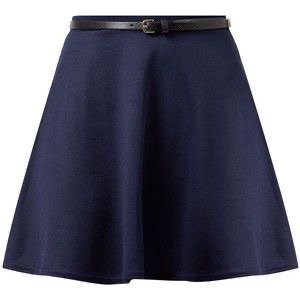 Navy Blue Skater Skirt