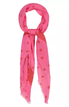 kate spade new york painterly dot fringe scarf | Nordstrom