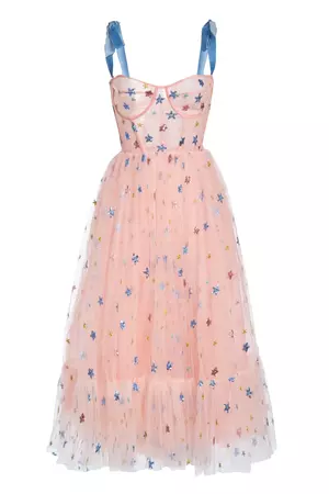Pink Sky Midi Dress – Lirika Matoshi