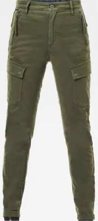 green skinny cargo pants
