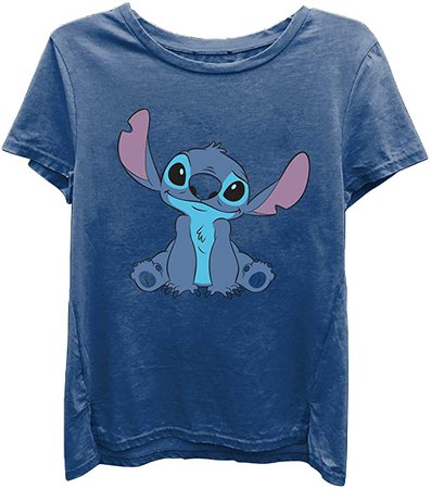 Amazon.com: Disney Ladies Lilo and Stitch Shirt - Ladies Classic Lilo and Stitch Fashion Tee Lilo and Stitch Short Sleeve Washed Tee (Washed Navy, Large): Clothing