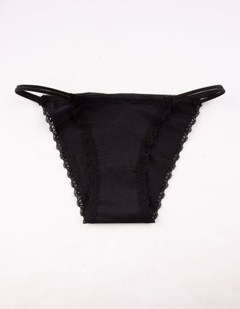 FULL TILT Strappy Black Bikini Panties - BLACK - 348784100 | Tillys