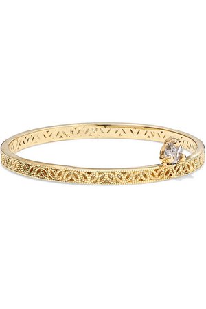 Grace Lee | Straight Lace Ring aus Gold mit einem Diamanten | NET-A-PORTER.COM