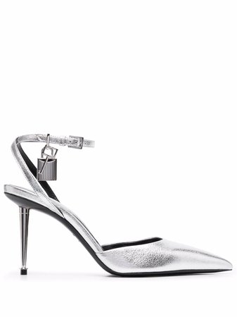 TOM FORD padlock-detail Leather Pumps - Farfetch