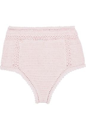 Essential crocheted cotton high-rise bikini briefs | SHE MADE ME | Sale up to 70% off | THE OUTNET