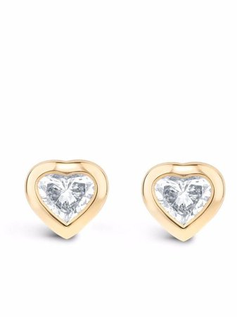 Shop Pragnell 18kt yellow gold Sundance diamond stud earrings with Express Delivery - FARFETCH