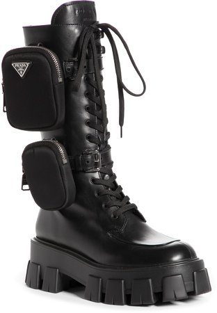 Removable Pouch Combat Boot