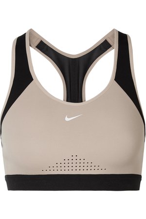 Nike | Motion Adapt mesh-trimmed Dri-FIT stretch sports bra | NET-A-PORTER.COM