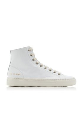 Tournament High-Top Leather Sneakers By Common Projects | Moda Operandi