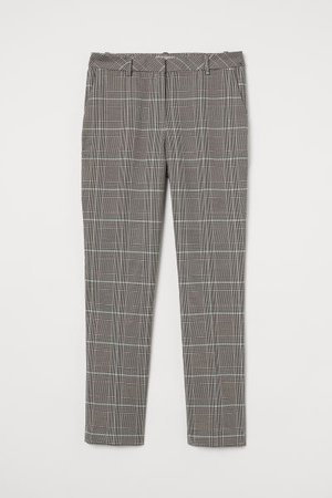 Suit Pants - Gray melange/plaid - Ladies | H&M US