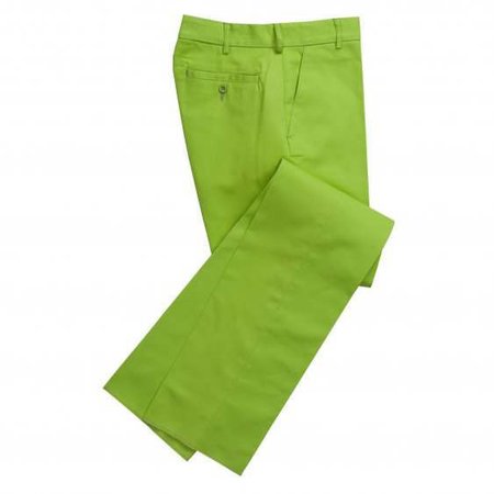 Zip Fly Lime Bright Chino Trousers | Men's Country Clothing | Cordings