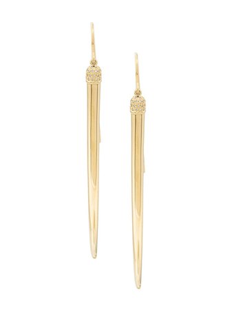 Shaun Leane No.1 Diamond Long Earrings SA062YVWHEOS Gold | Farfetch