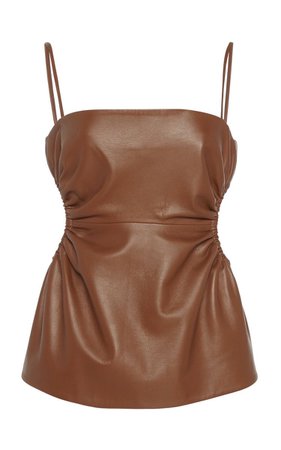 brown leather top