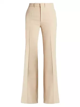 Shop Chloé Wool Flare Trousers | Saks Fifth Avenue