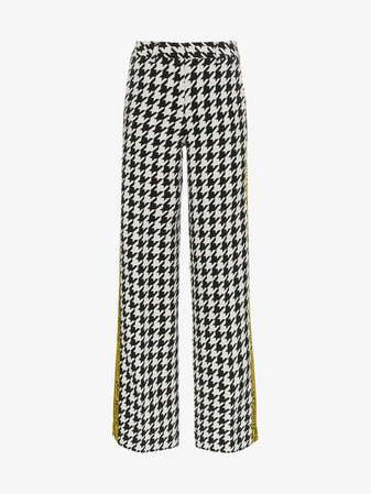 Off-White side-stripe check trousers | High-Waisted Trousers | Browns