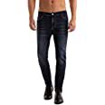 Heyfanee Slim Fit Jeans for Men Dark Blue Straight Leg Jeans Denim Pants 34 at Amazon Men’s Clothing store