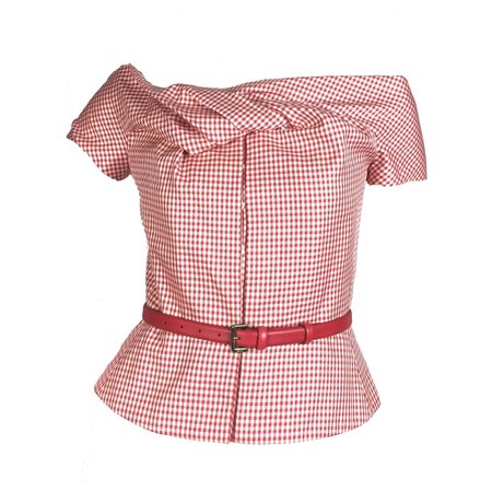 christian-dior-white-gingham-silk-wool-corset-top-with-leather-belt.jpg (1600×1600)