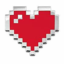 pixel heart pin